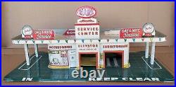 MARX 1950's Tin Litho Play Service Station Center Sky View Parking & Accessories