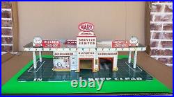 MARX 1950's Tin Litho Play Service Station Center Sky View Parking & Accessories