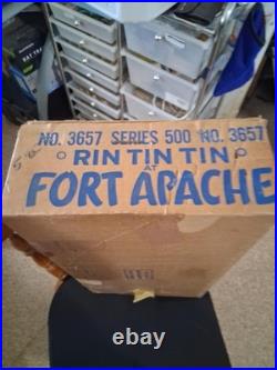 MARX 1955 Rin Tin Tin Ft. Apache #3657 Series 500 Orig. Box View All Pictures