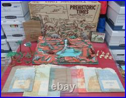 MARX 1958 Prehistoric Times Play Set #3391 Series 500 (Complete + BONUS) EX