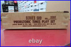 MARX 1958 Prehistoric Times Play Set #3391 Series 500 (Complete + BONUS) EX
