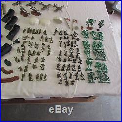 MARX 1960-70's Iwo Jima/Battleground Playset Large Lot of Pieces