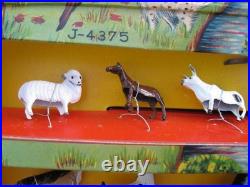 MARX 1960 Line-Mar Elegant ANIMAL tin metal figures Complete Set in Display Box