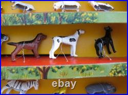 MARX 1960 Line-Mar Elegant ANIMAL tin metal figures Complete Set in Display Box MARX 1960 Line-Mar Elegant ANIMAL tin metal figures Complete Set in Display Box