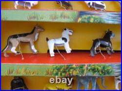 MARX 1960 Line-Mar Elegant ANIMAL tin metal figures Complete Set in Display Box MARX 1960 Line-Mar Elegant ANIMAL tin metal figures Complete Set in Display Box