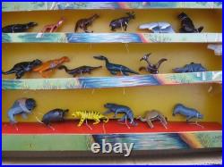 MARX 1960 Line-Mar Elegant ANIMAL tin metal figures Complete Set in Display Box