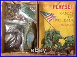MARX 1963 Miniature Sands of Iwo Jima Play Set in Box
