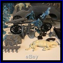 MARX BATTLE OF THE BLUE & GRAY PLAY SET- 1959 No. 4760 98% COMPLETE IN BOX