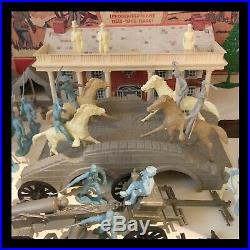 MARX BATTLE OF THE BLUE & GRAY PLAY SET- 1959 No. 4760 98% COMPLETE IN BOX