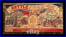 MARX BATTLE OF THE BLUE & GRAY PLAY SET- 1959 No. 4760 98% COMPLETE IN BOX