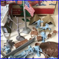 MARX BATTLE OF THE BLUE & GRAY PLAY SET-1962- No. 4658- 99% IN BOX BEAUTIFUL