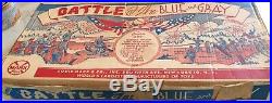 MARX BATTLE OF THE BLUE & GRAY PLAY SET-1962- No. 4658- 99% IN BOX BEAUTIFUL