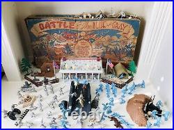 MARX BATTLE OF THE BLUE & GRAY PLAY SET No. 4658 99% VG WithBOX MUST SEE SET