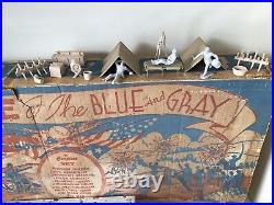 MARX BATTLE OF THE BLUE & GRAY PLAY SET No. 4658 99% VG WithBOX MUST SEE SET