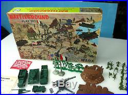 Marx Battleground 4756 Original Complete In Box Rare In This Condition