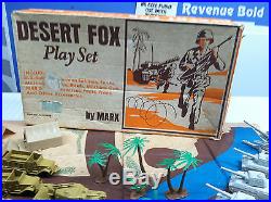 MARX BATTLEGROUND DESERT FOX PLAYSET ORIGINALWithBOX