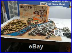 MARX BATTLEGROUND DESERT FOX PLAYSET ORIGINALWithBOX