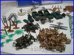 MARX BATTLEGROUND HISTORY IN THE PACIFIC 4164 PLAYSET With HANDMADE RARE ART BOX