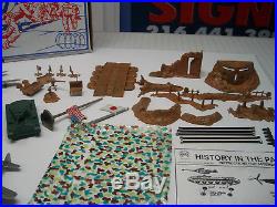 MARX BATTLEGROUND HISTORY IN THE PACIFIC 4164 PLAYSET With HANDMADE RARE ART BOX