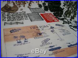 MARX BATTLEGROUND IWO JIMA 4154 PLAY SET WithO ORIGINAL BOX