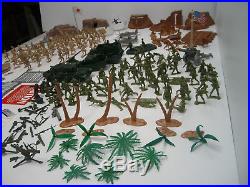 MARX BATTLEGROUND IWO JIMA 4154 PLAY SET WithO ORIGINAL BOX