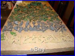 Marx Battleground Vintage Sears Soldiers Tanks Playset Toy Lot Huge 168