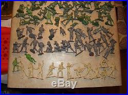 Marx Battleground Vintage Sears Soldiers Tanks Playset Toy Lot Huge 168