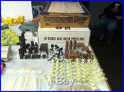 Marx Big Inch Pipeline, Construction Camp Playsets. With Extras And Boxes