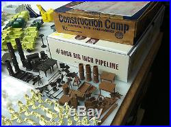 Marx Big Inch Pipeline, Construction Camp Playsets. With Extras And Boxes