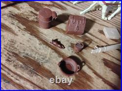 MARX BROWN WAGON withTan Square Top Giant Fort Apache Custer western playset