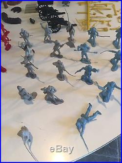 MARX Blue and Gray Civil War, Revolutionary War, Wild West Lot with Box 120+ Pcs