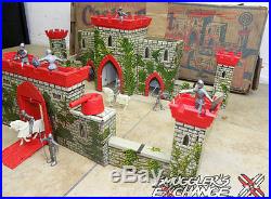 MARX CASTLE FORT, MEDIEVAL PLAYSET with ORIGINAL BOX, Vintage 1950, WOW