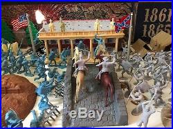 MARX CENTENNIAL BATTLE OF THE BLUE & GRAY PLAY SET -No. 5929- 98% VG In BOX RARE