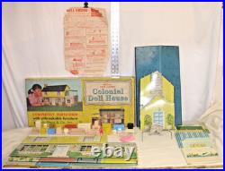 MARX COLONIAL STORY DOLL HOUSE PLAY SET 1960s BOXED