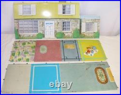 MARX COLONIAL STORY DOLL HOUSE PLAY SET 1960s BOXED