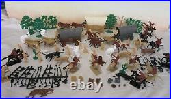 MARX/CTS Western Wagon Train Playset, 54MM Toy Soldiers 168 pieces