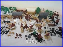 MARX/CTS Western Wagon Train Playset, 54MM Toy Soldiers 168 pieces