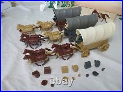 MARX/CTS Western Wagon Train Playset, 54MM Toy Soldiers 168 pieces