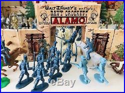 MARX DAVY CROCKETT ALAMO PLAY SET No. 3544 VERY GOOD BOX, BAGS, & BOOKLET
