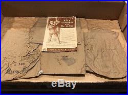 MARX DAVY CROCKETT ALAMO PLAY SET No. 3544 VERY GOOD BOX, BAGS, & BOOKLET