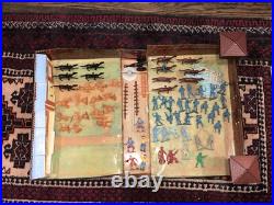MARX FORT APACHE CARRY ALL ACTION PARTIAL SET with TIN CASE #4685