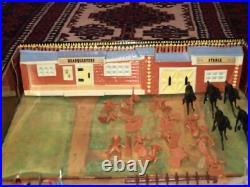 MARX FORT APACHE CARRY ALL ACTION PARTIAL SET with TIN CASE #4685