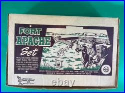 MARX FORT APACHE PLAY SET 3680 1960's in Original NICE BOX! VERY Clean