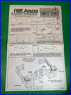 MARX FORT APACHE PLAY SET 3680 1960's in Original NICE BOX! VERY Clean