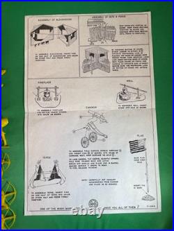 MARX FORT APACHE PLAY SET 3680 1960's in Original NICE BOX! VERY Clean