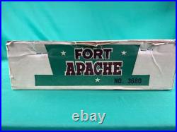 MARX FORT APACHE PLAY SET 3680 1960's in Original NICE BOX! VERY Clean