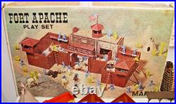 MARX FORT APACHE PLAYSET 1960s BOXED! SHARP