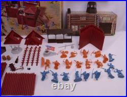 MARX FORT APACHE PLAYSET 1960s BOXED! SHARP