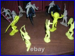 MARX FORT APACHE PLAYSET 3681 withbox INDIANS PIONEERS FORT 1960'S VINTAGE toy