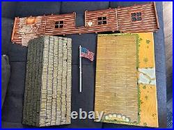 MARX FORT APACHE STOCKADE PLAYSET COMPLETE with ORIGINAL BOX & MANY EXTRA'S MINT